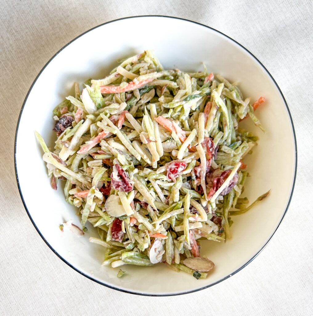 Reach Wellth 5 Minute Broccoli Slaw Recipe