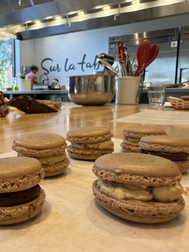 Chocolate macarons from Sur La Table cooking class in Columbus