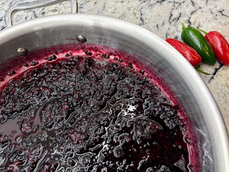 Easy Blackberry Jalapeño Jam (Healthier, 10-Minute Version)