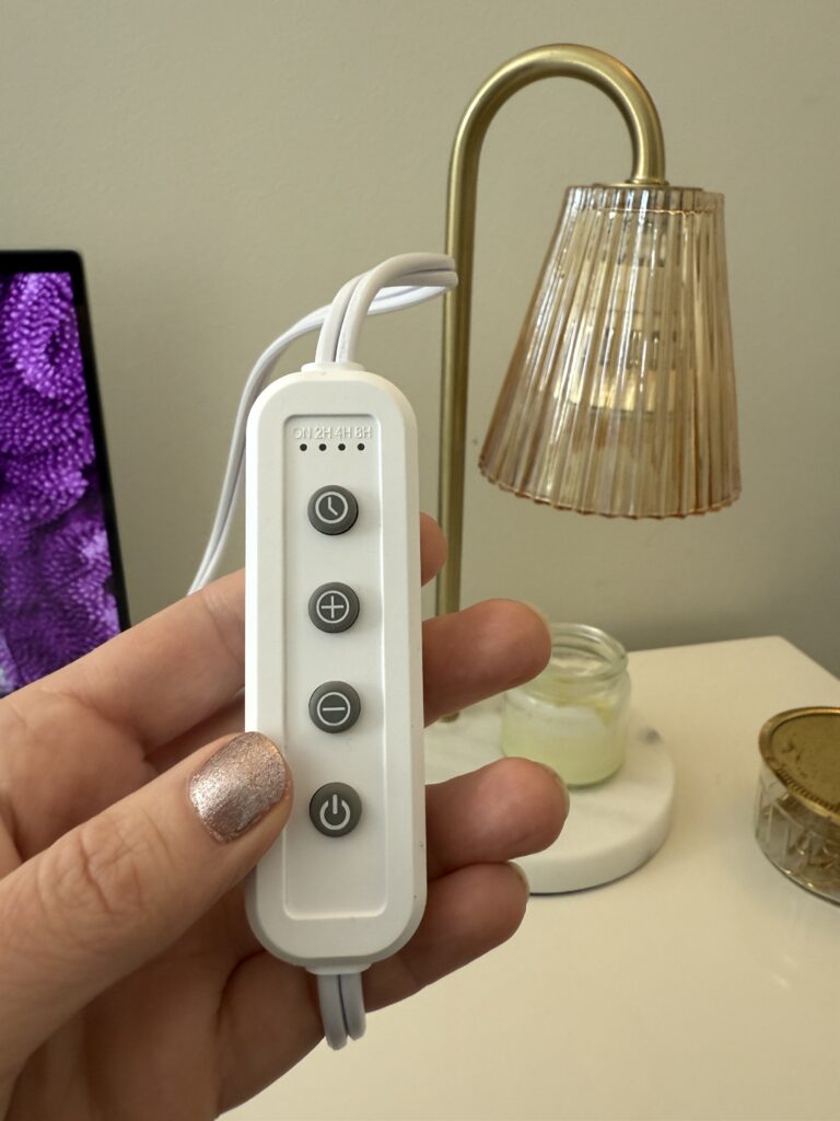 candle warmer lamp controller with settings
