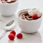 two bowls of chocolate-mousse-using-avocados