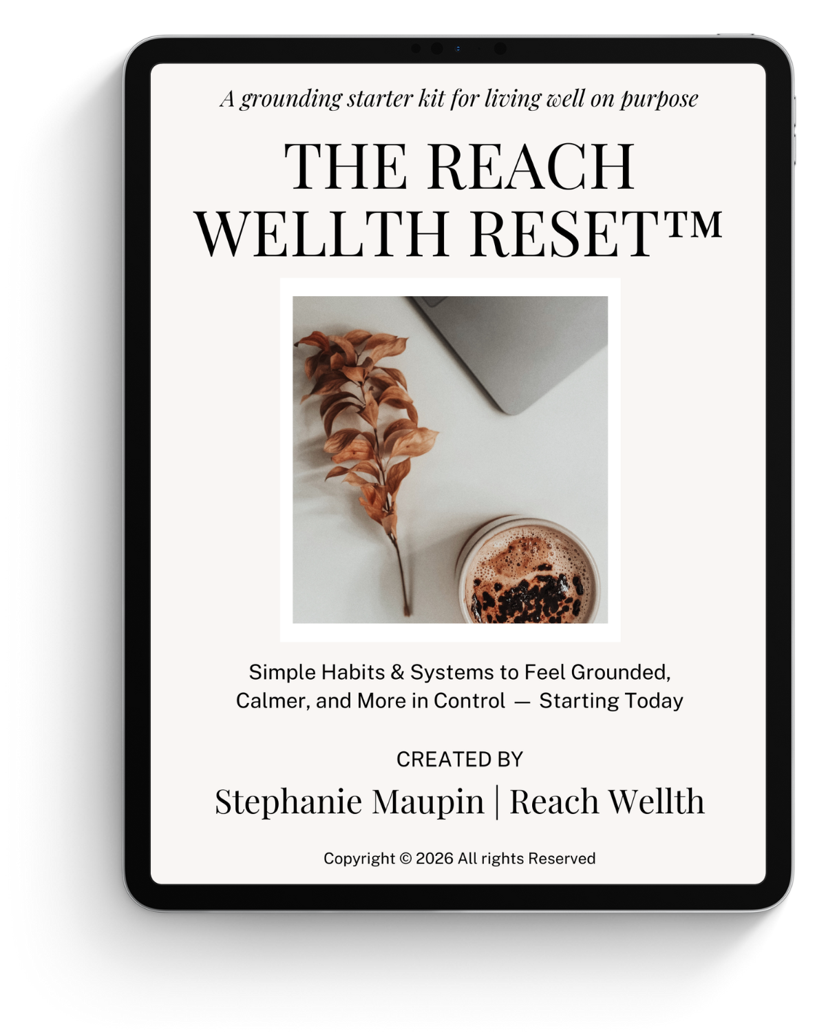 reach wellth reset guide on iPad