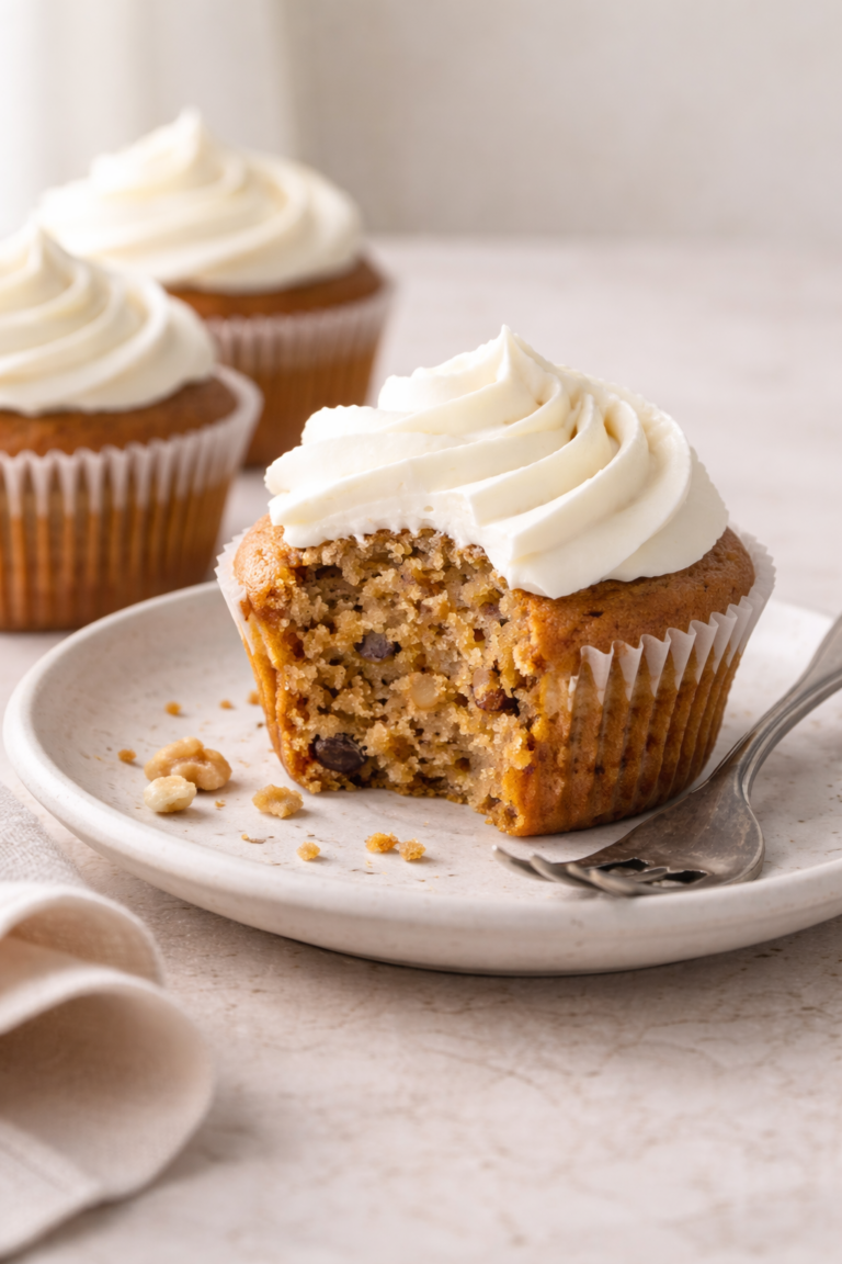 Recipe For Carrot Cake Cupcakes (Inspired By My Favorite Diner)