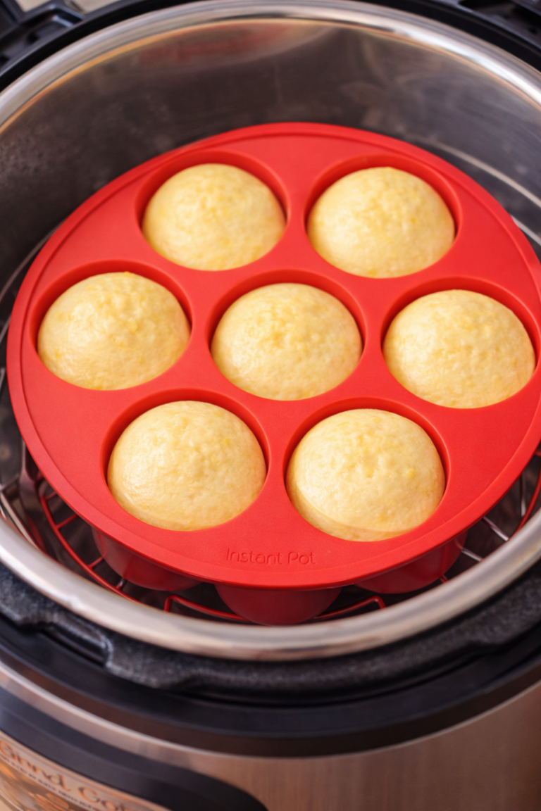 sous vide egg bites in Instant Pot silicon mold