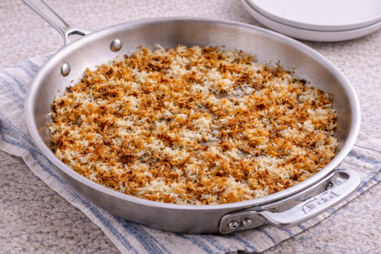 homemade hash browns made with fresh potatoes in a skillet