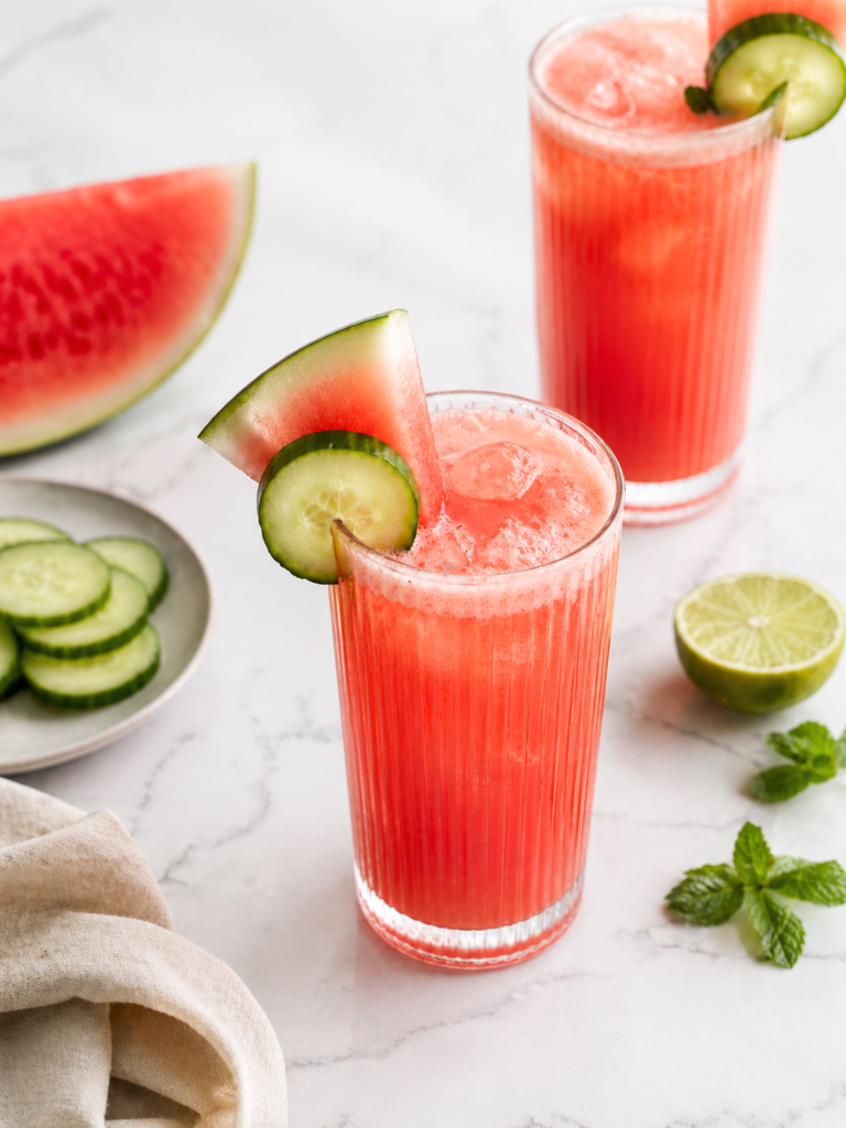 Watermelon Cucumber Juice (Easy Hydrating Recipe)
