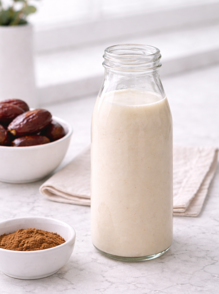 How To Make Date Milk (Naturally Sweet, No Sugar Added)